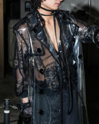 "DOLCE &amp; GABBANA" 23SS PVC material oversize trench coat