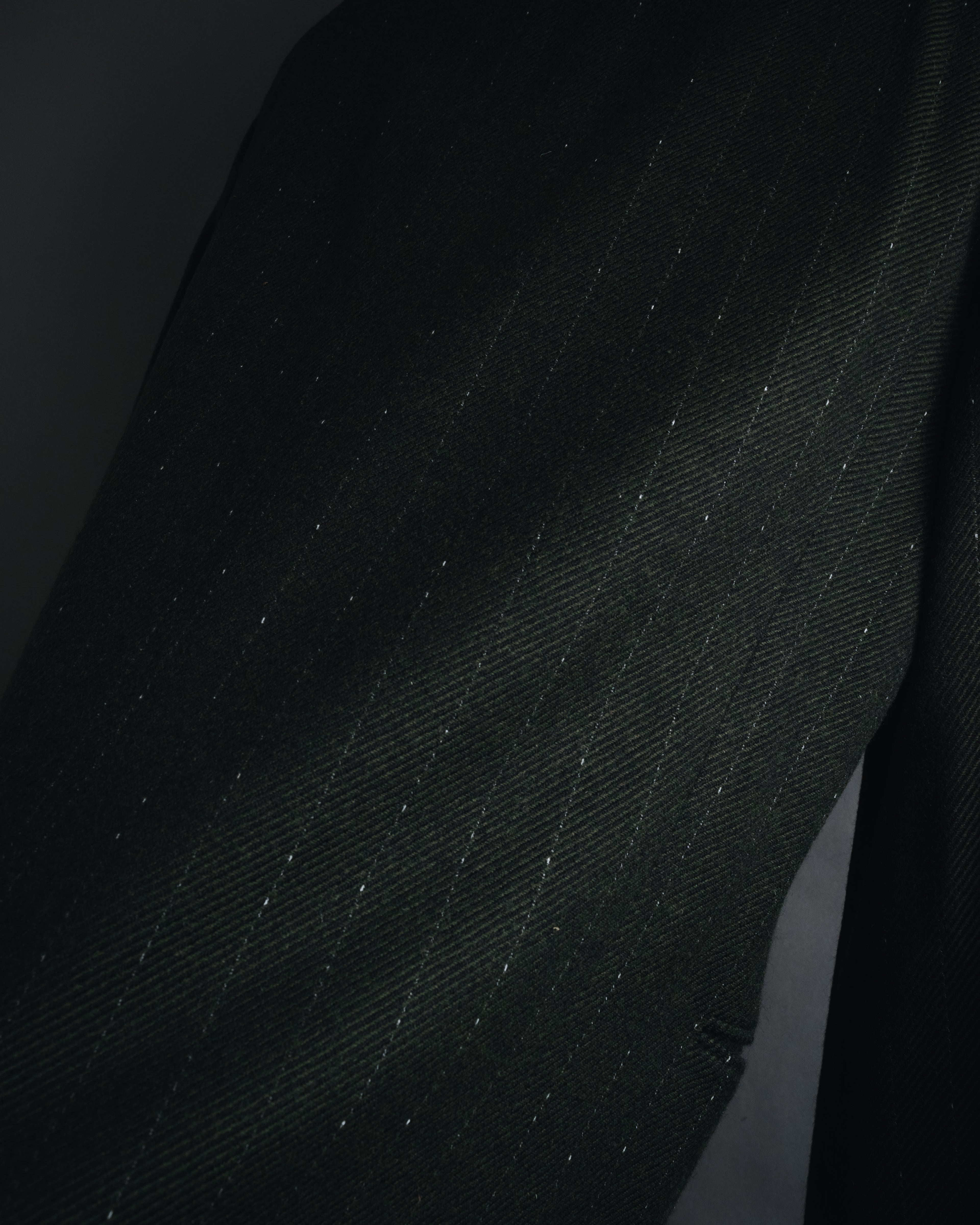 "Yves Saint Laurent diffusion hommes" 80’s-90’s structured glitter pinstripe wool suit set-up