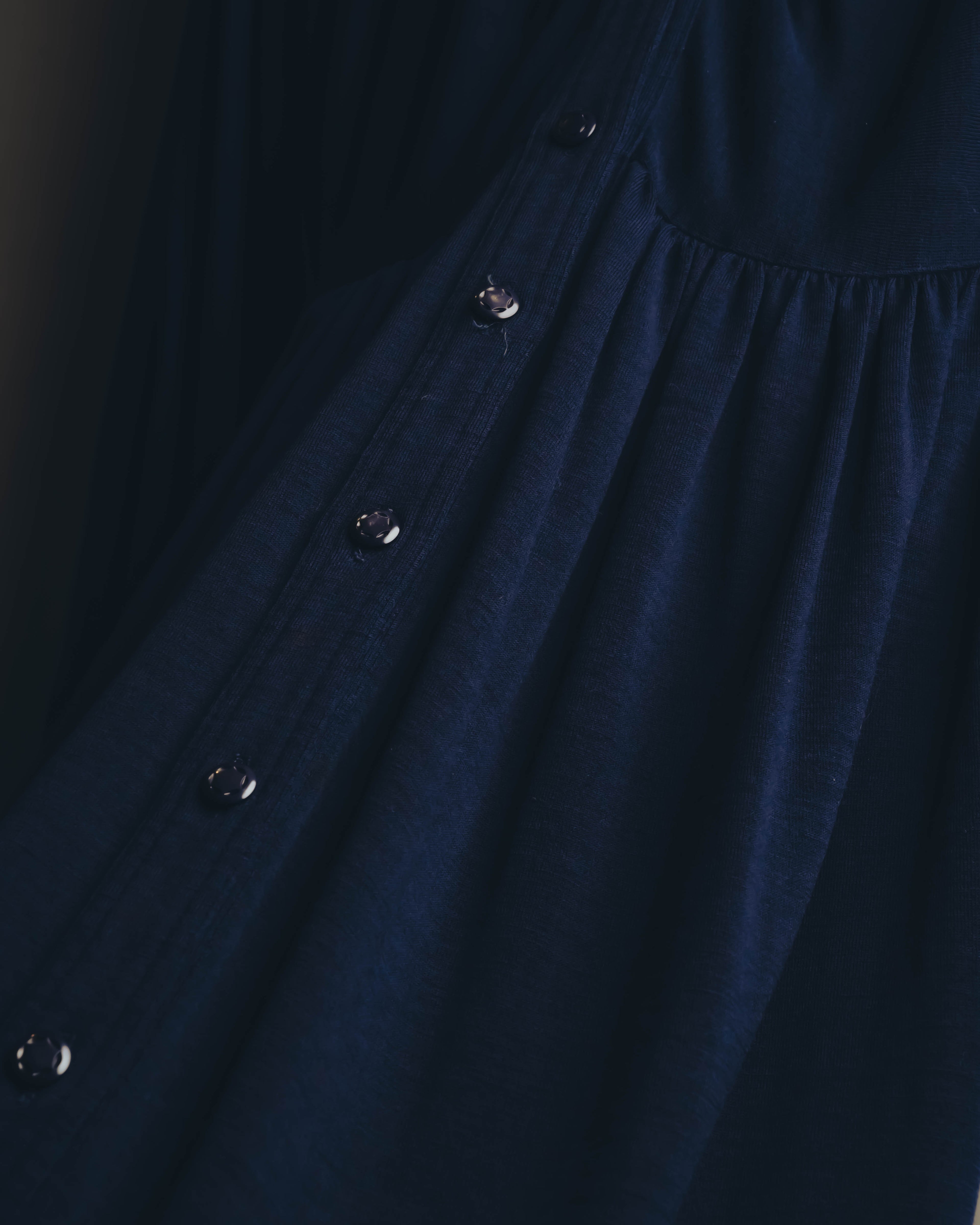 -SPECIAL- “COMME des GARÇONS” 90’s Long gathered waist button front dress