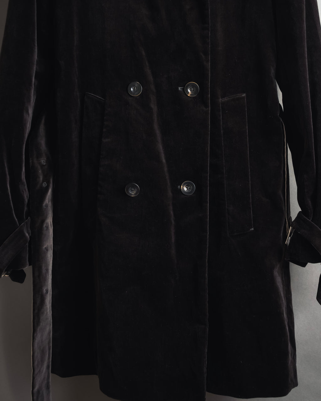 -SPECIAL- "JIL SANDER"
90’s-00’s Architectural cotton velvet belted coat