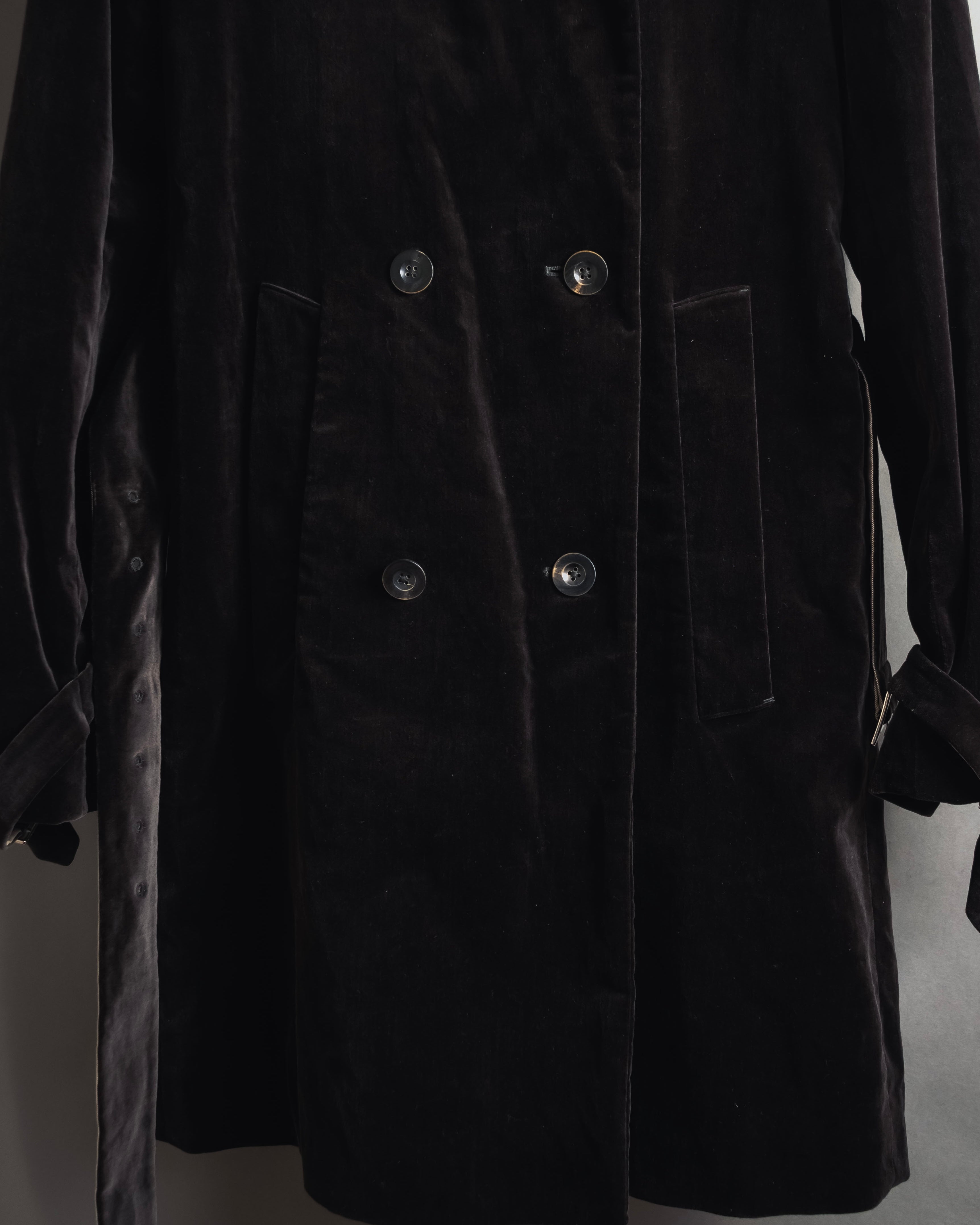 -SPECIAL- "JIL SANDER"
90’s-00’s Architectural cotton velvet belted coat