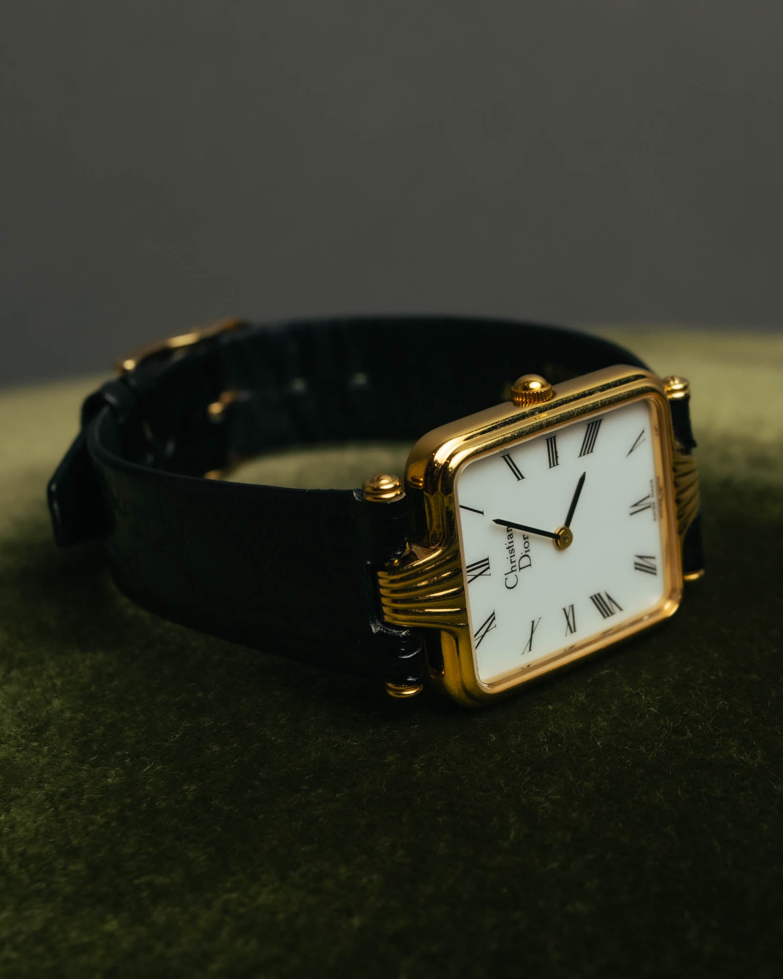 -SPECIAL- "Christian Dior" 90's Classic square quartz watch with Roman dial