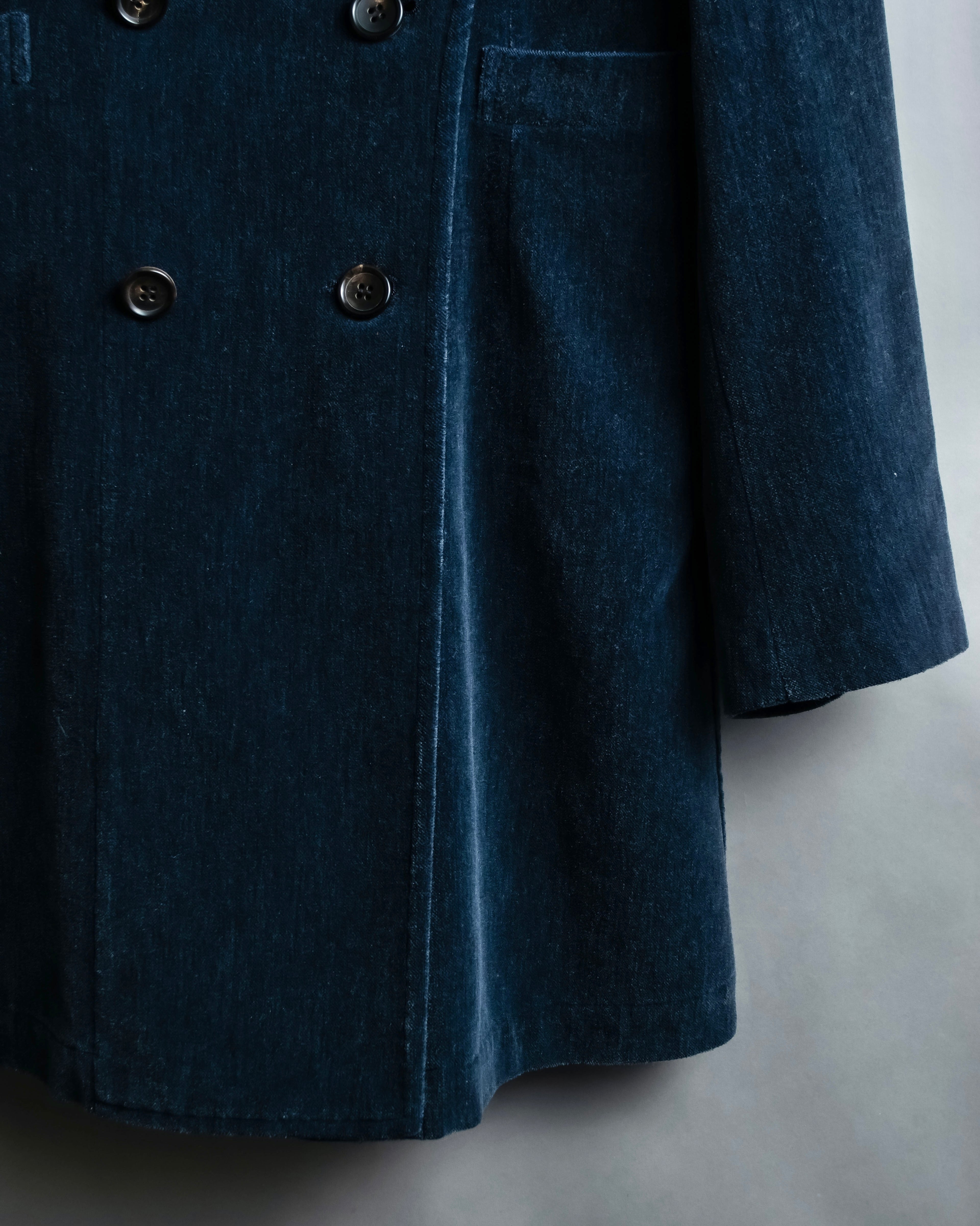 "Comme des garçons robe de chambre" Beautiful velour double half coat