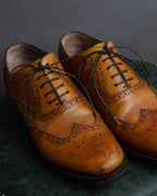 "Christian Louboutin" Brogue detail wingtip leather shoes