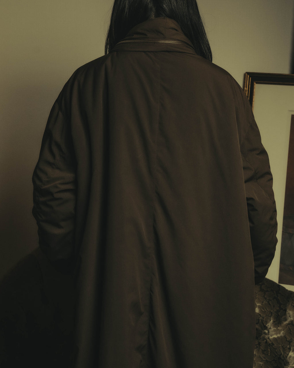 -SPECIAL- "ISSEY MIYAKE MEN" 80's Sculptural padded parachute long coat