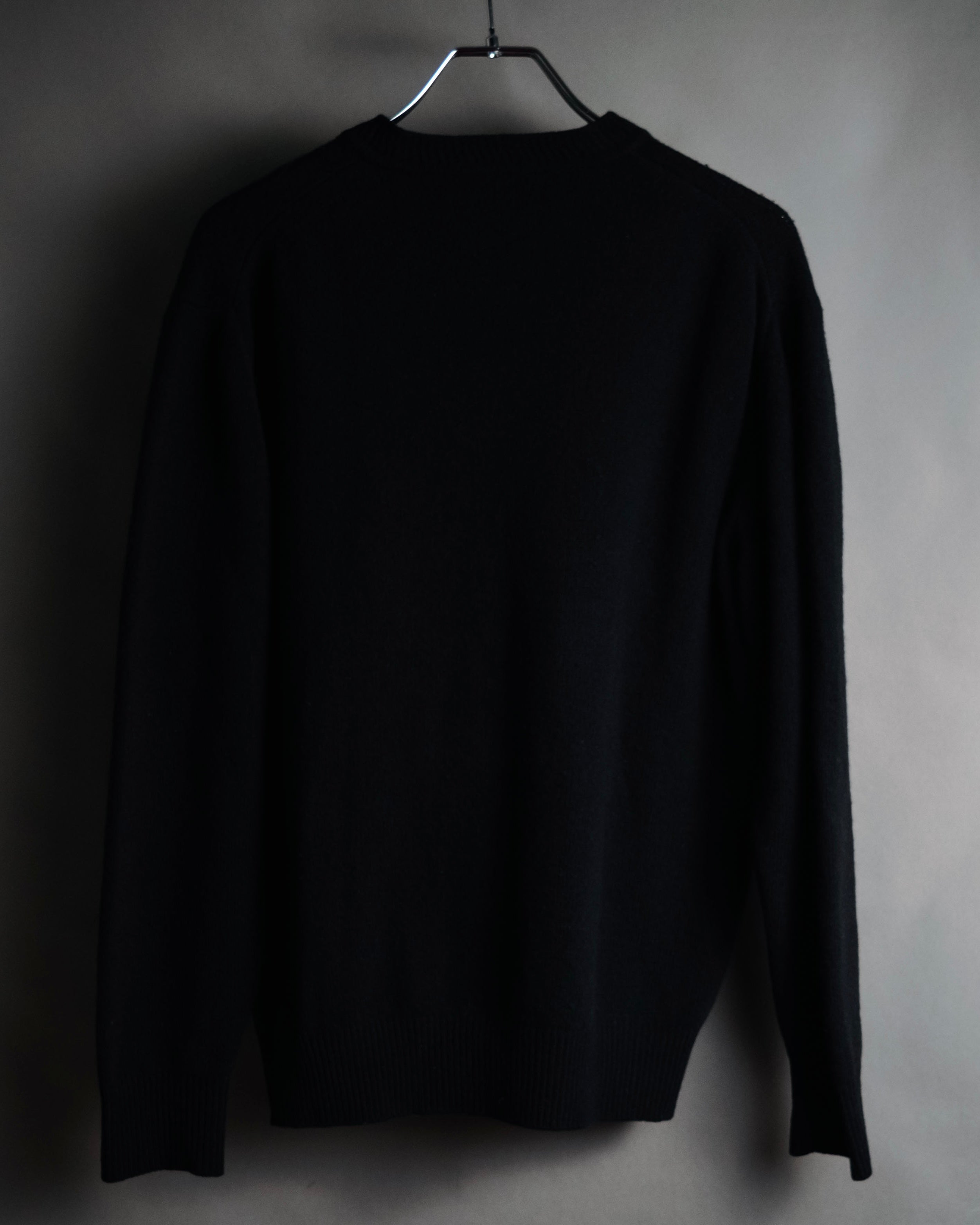 “Christian Dior MONSIEUR” 80’s-90’s Deep v-neck pure wool knit