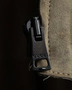 "GUCCI" Sand beige suede set up