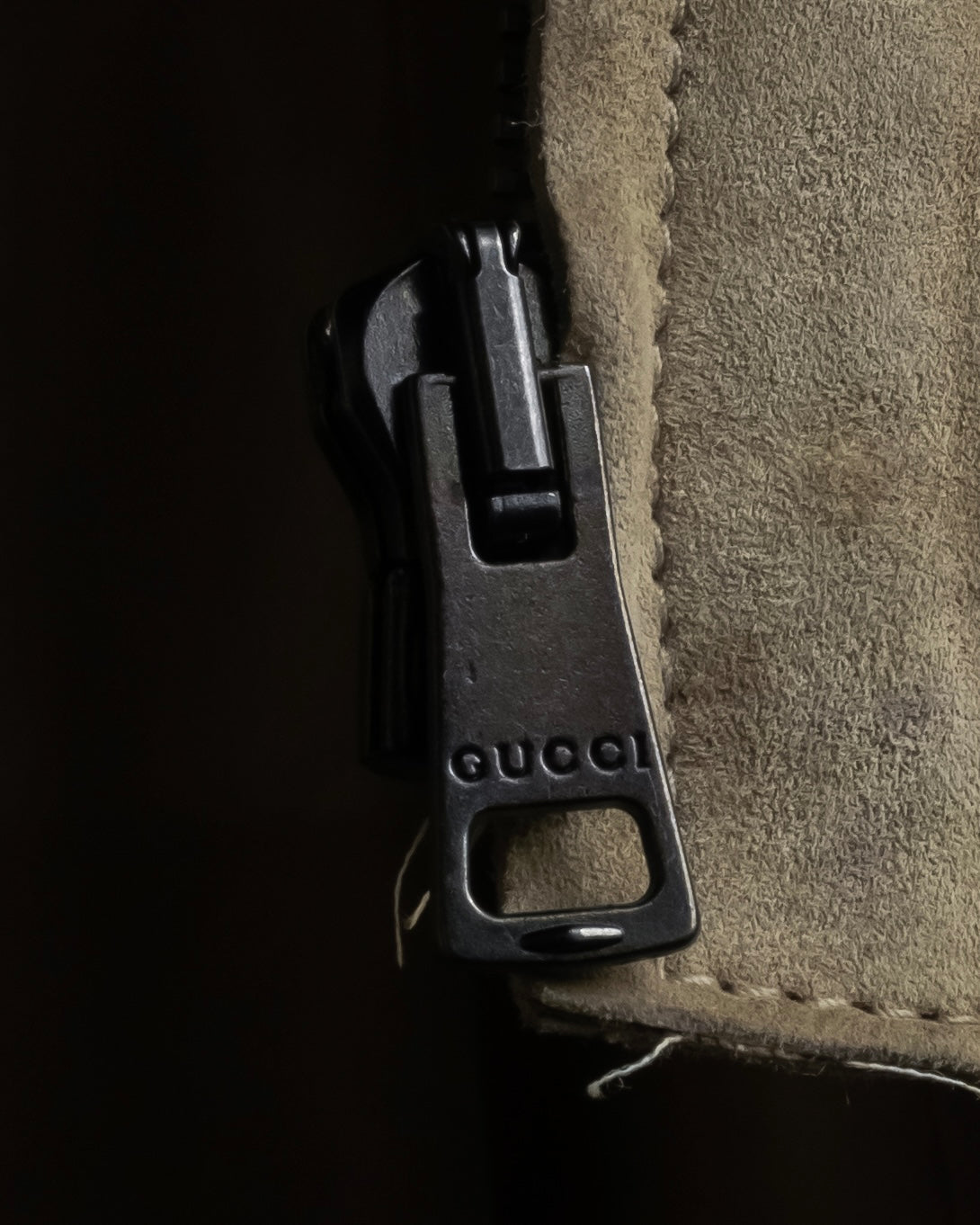 "GUCCI" Sand beige suede set up