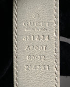 –SPECIAL– “GUCCI” Michele period Ribbon pearl embellished leather belt