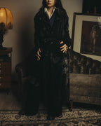 -SPECIAL- "Y’s" 2025's Discharge printed velvet long coat