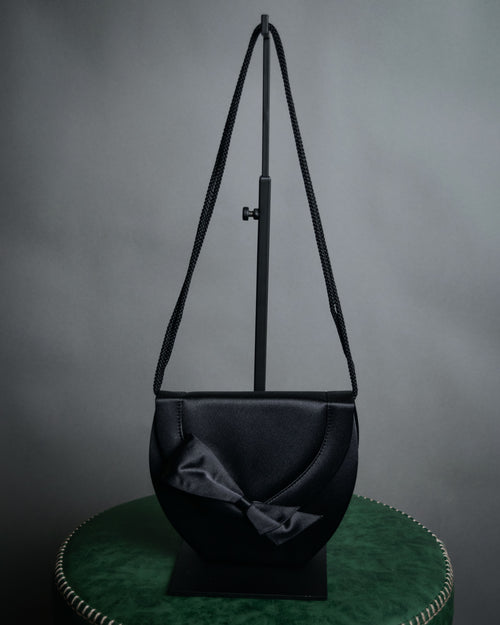“Yves Saint Laurent” 80’s-90’s satin ribbon evening shoulder bag