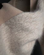 "Chloe" Angora mix standing up long cardigan