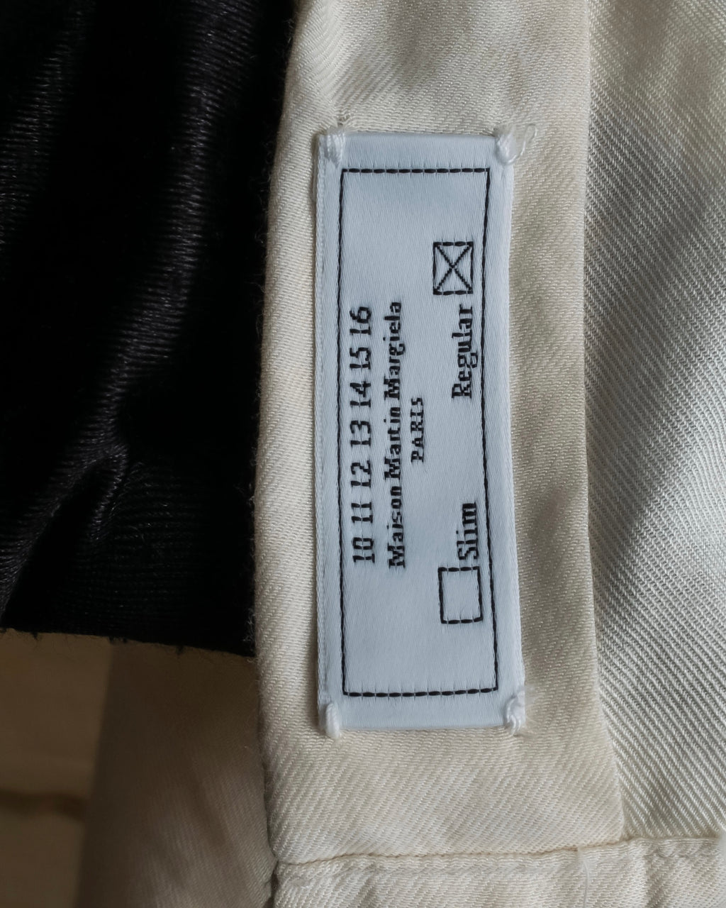 "Maison Martin Margiela" 2010SS triple layer folded fly front shirt