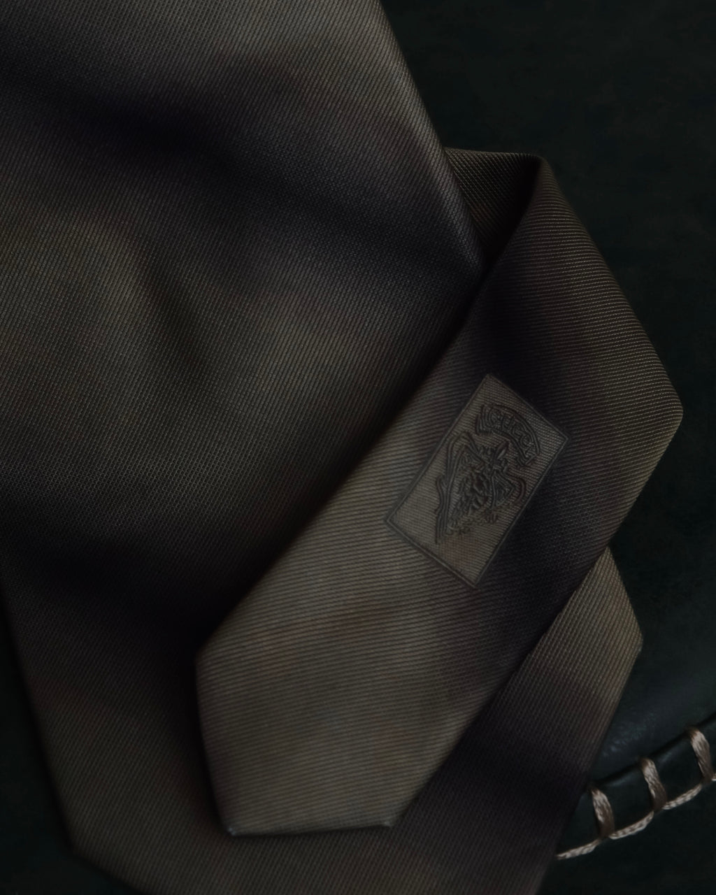 "GUCCI" Gradient dyed gradation silk necktie