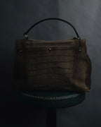 –SPECIAL– "YVES SAINT LAURENT"
2008-2012 Croc embossed suede muse two bag