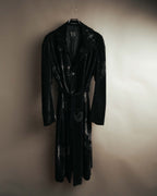 -SPECIAL- "Y’s" 2025's Discharge printed velvet long coat