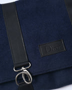 Christian Dior/ Felt Travel Organizer Clutch Bag Navy