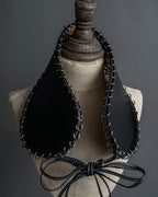 "LOEWE" Ring design leather corset necklace