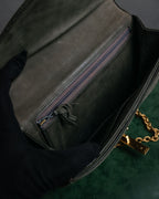 -SPECIAL- “HERMÈS” 1970's-80's Alcazar suede chain shoulder bag