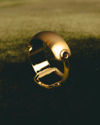 "GUCCI" 80's-00's Iconic horsebit scarf ring