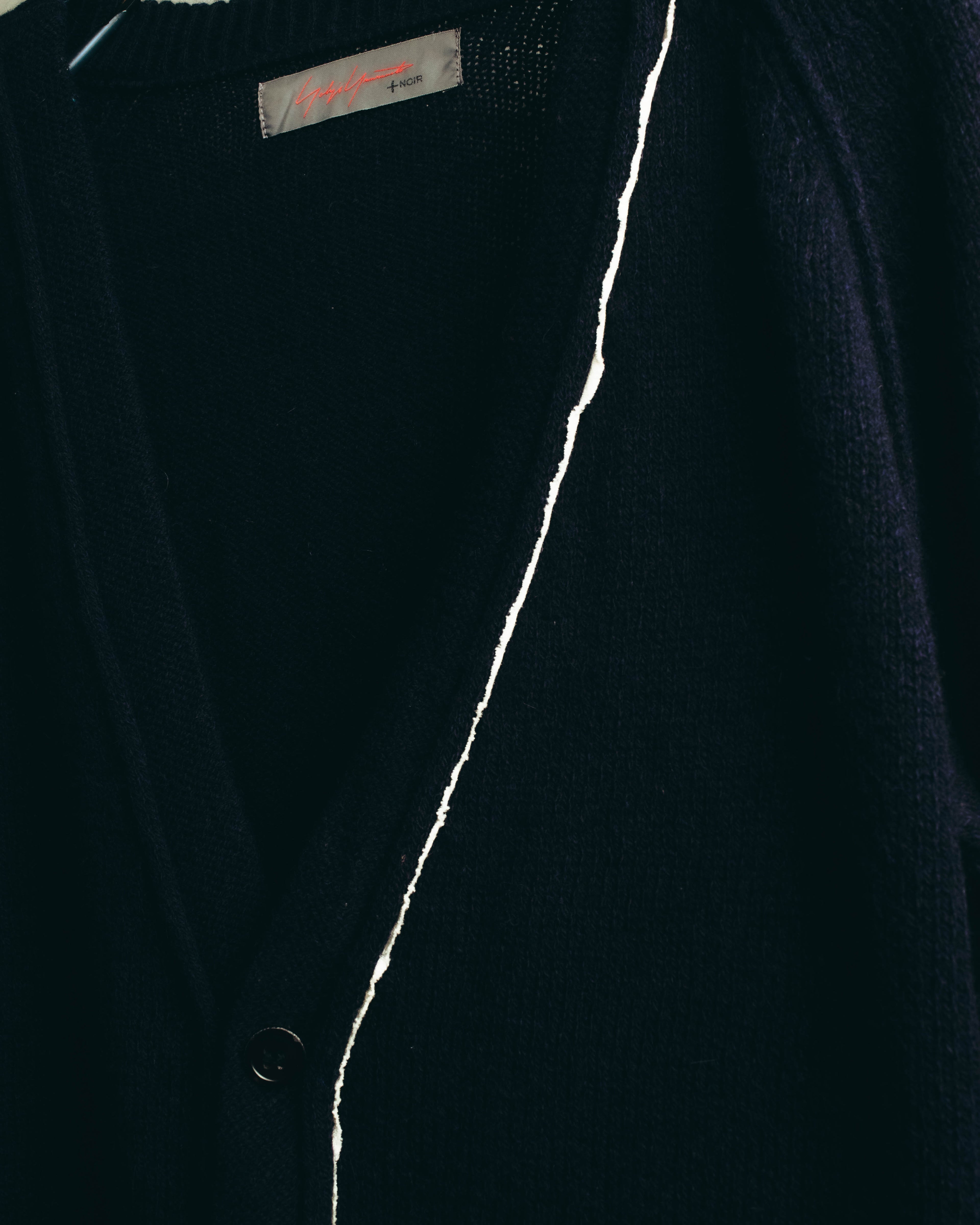 "Yohji Yamamoto +NOIR" 00's-10's Soft alpaca wool knit cardigan