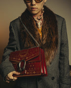 -SPECIAL- "GUCCI" 2010's-20's Collectible gucci garden embellished leather dionysus chain shoulder bag