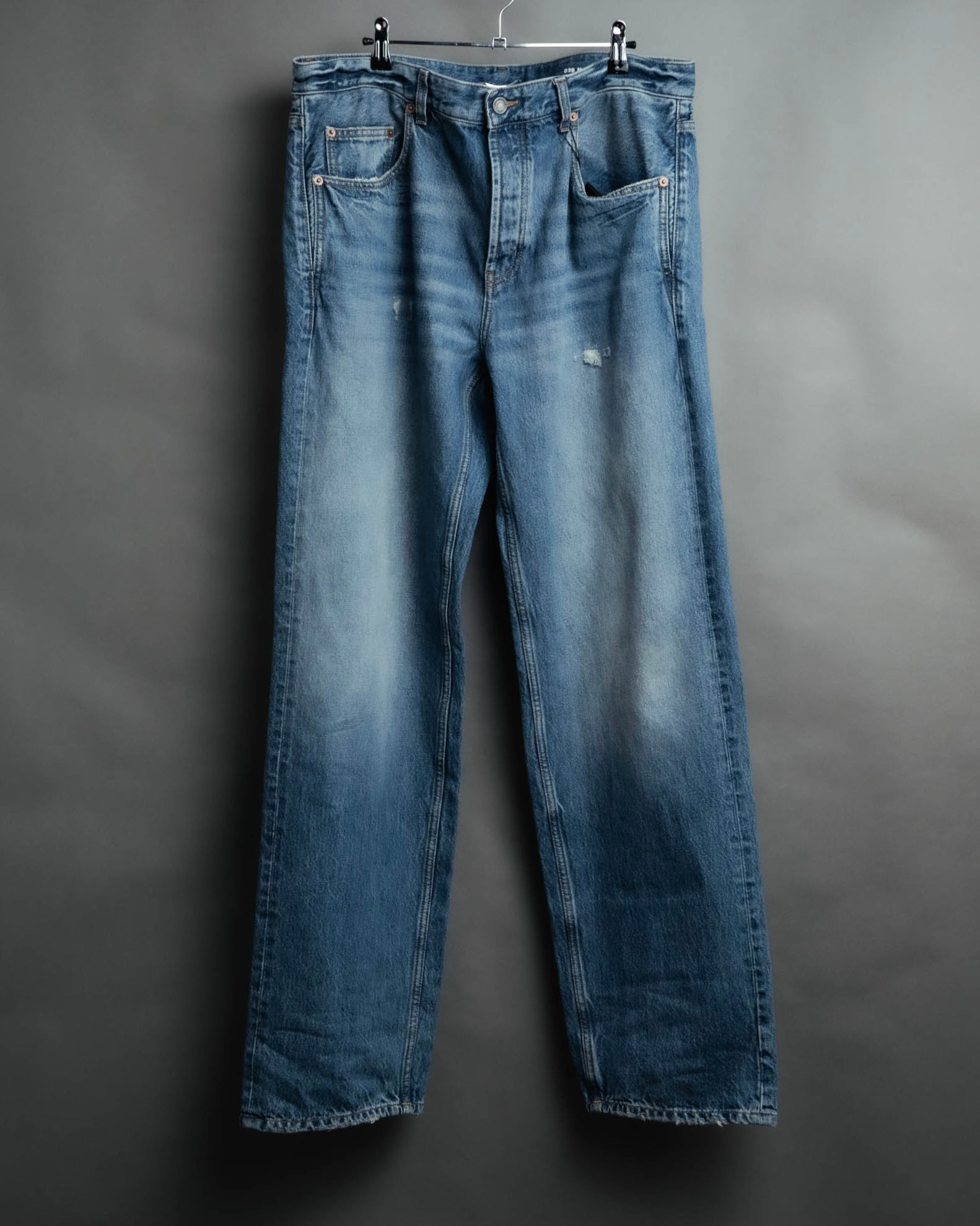 -SPECIAL- “SAINT LAURENT” 2023’s Long extreme baggy faded denim jeans