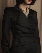-SPECIAL- "YVES SAINT LAURENT rive gauche" 03 year Tom Ford period corset design long coat