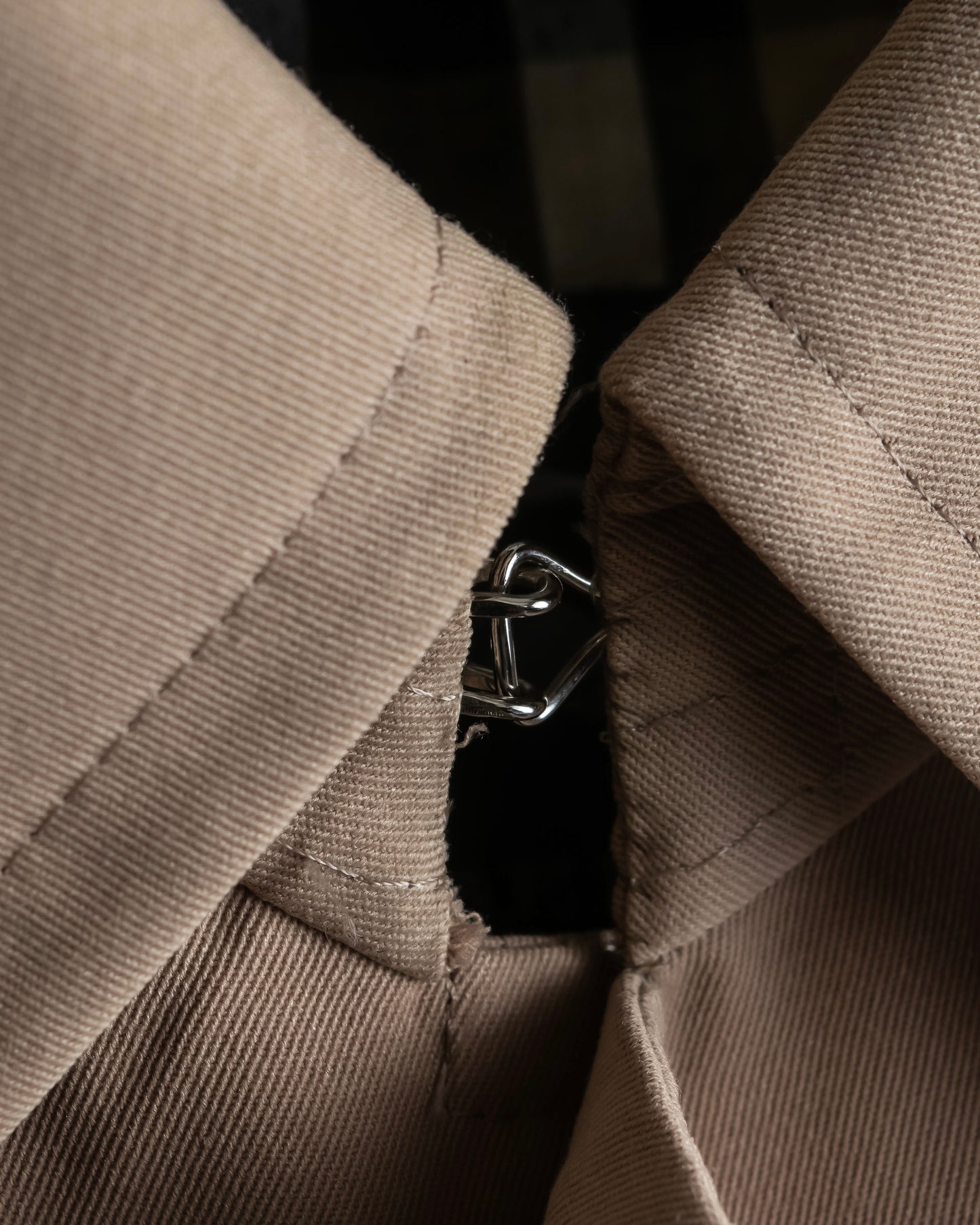 "BURBERRY" Military detail belted maxi length trench coat