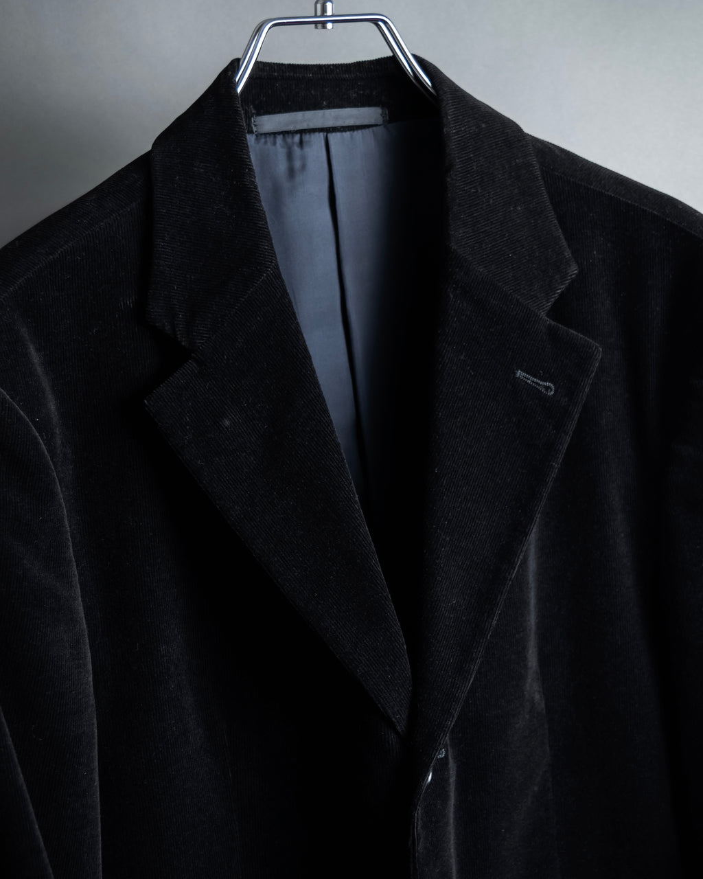 "ARMANI COLLEZIONI" Black corduroy relaxed set up