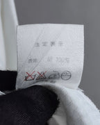 "Christian Dior" Diamond pattern woven metal button shirt