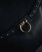Salvatore Ferragamo Studded Gancini Top Handle Bag
