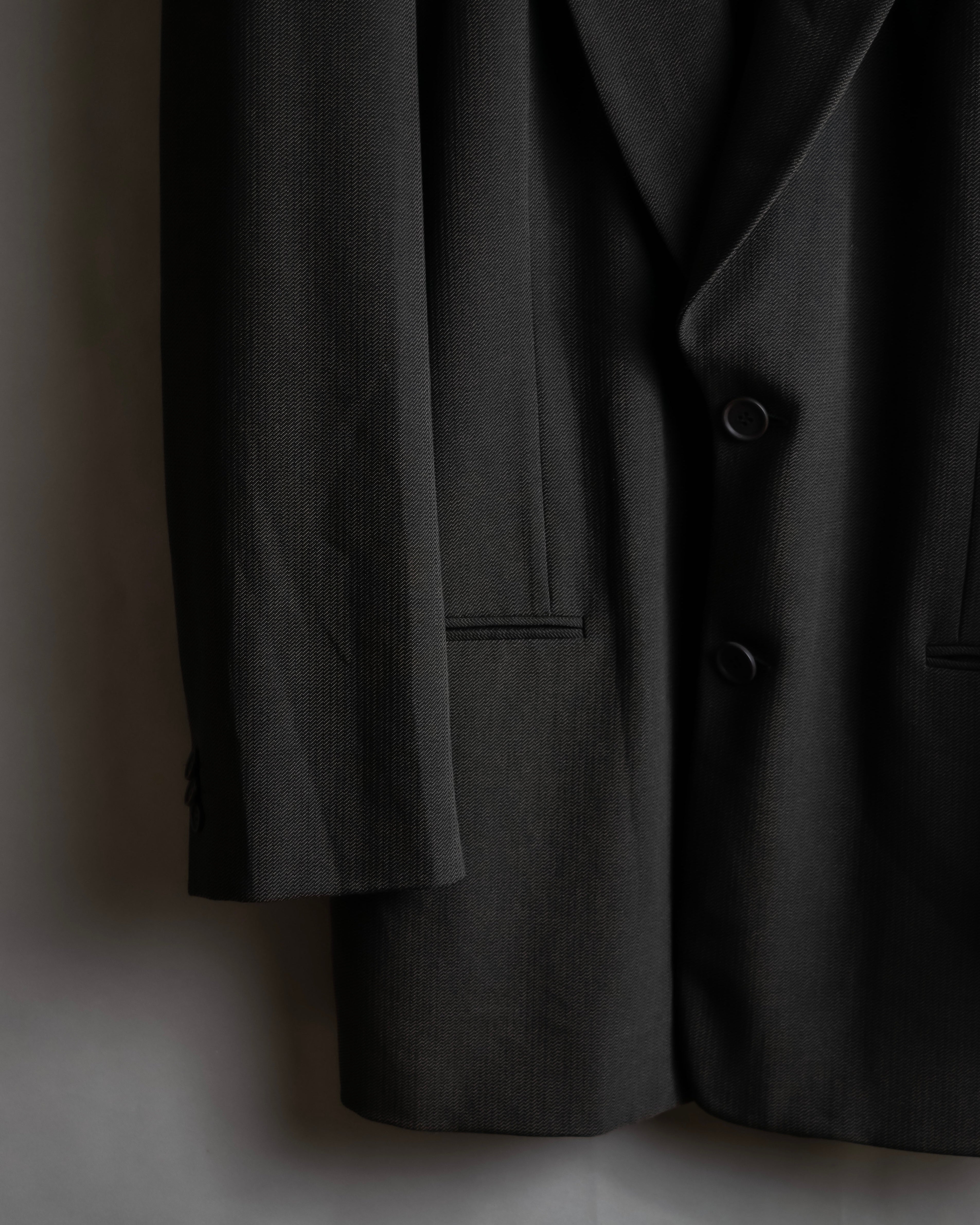 "GIORGIO ARMANI" 90's Oversized brown tailored jacket