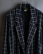 "Vintage windowpane tailored jacket"