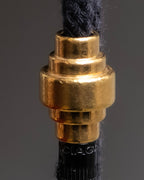 "BALENCIAGA" Glossy cotton military detail belted coat