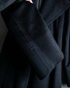 "PAUL SMITH" 100% wool maxi length belted gown coat