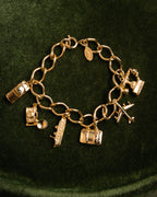 “MARIO VALENTINO” 80’s-90’s Travel charm bracelet