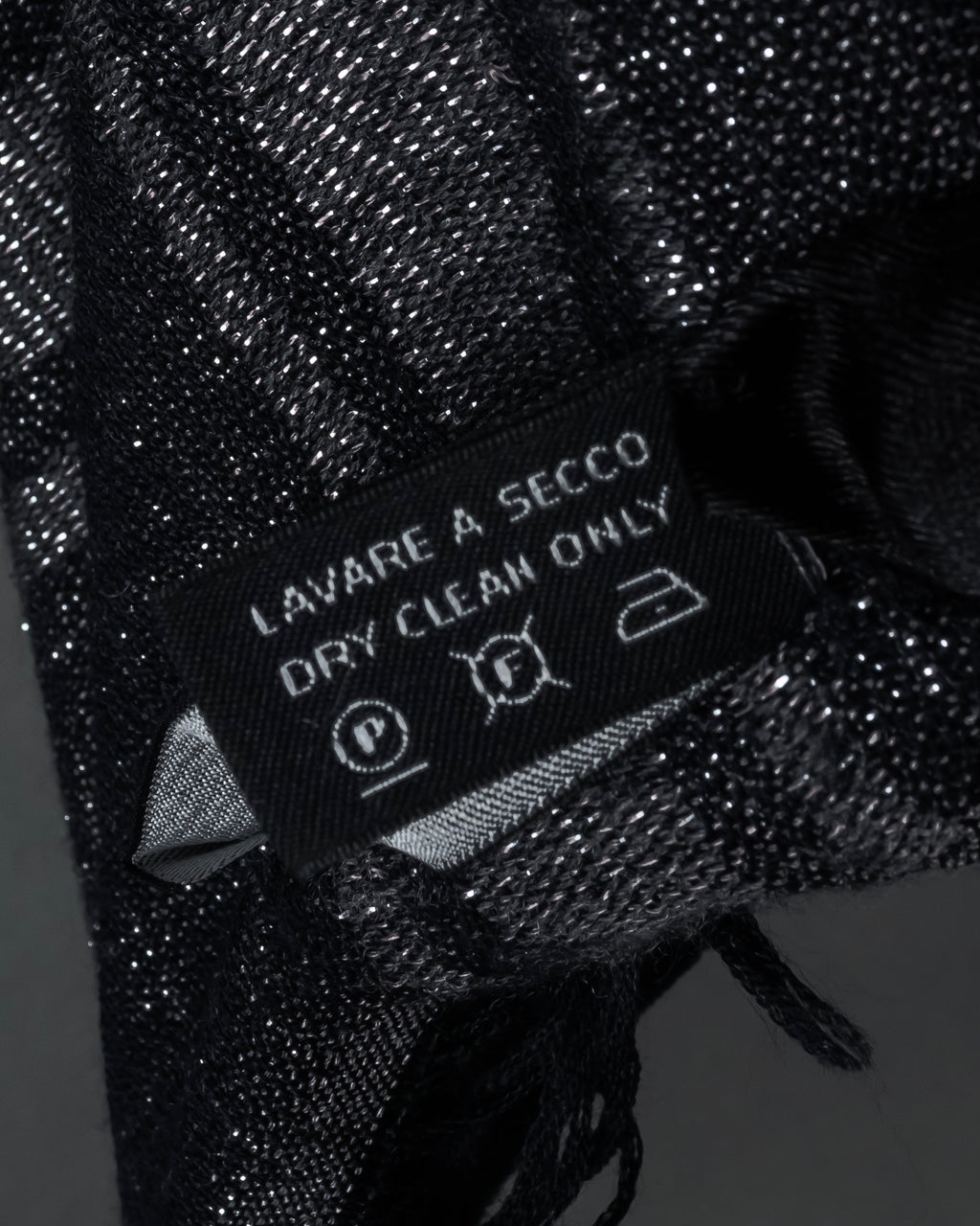 "GUCCI" GG pattern glitter blend woven large stole