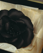"CHANEL" 80's-early 90's Sculptural camellia brooch
