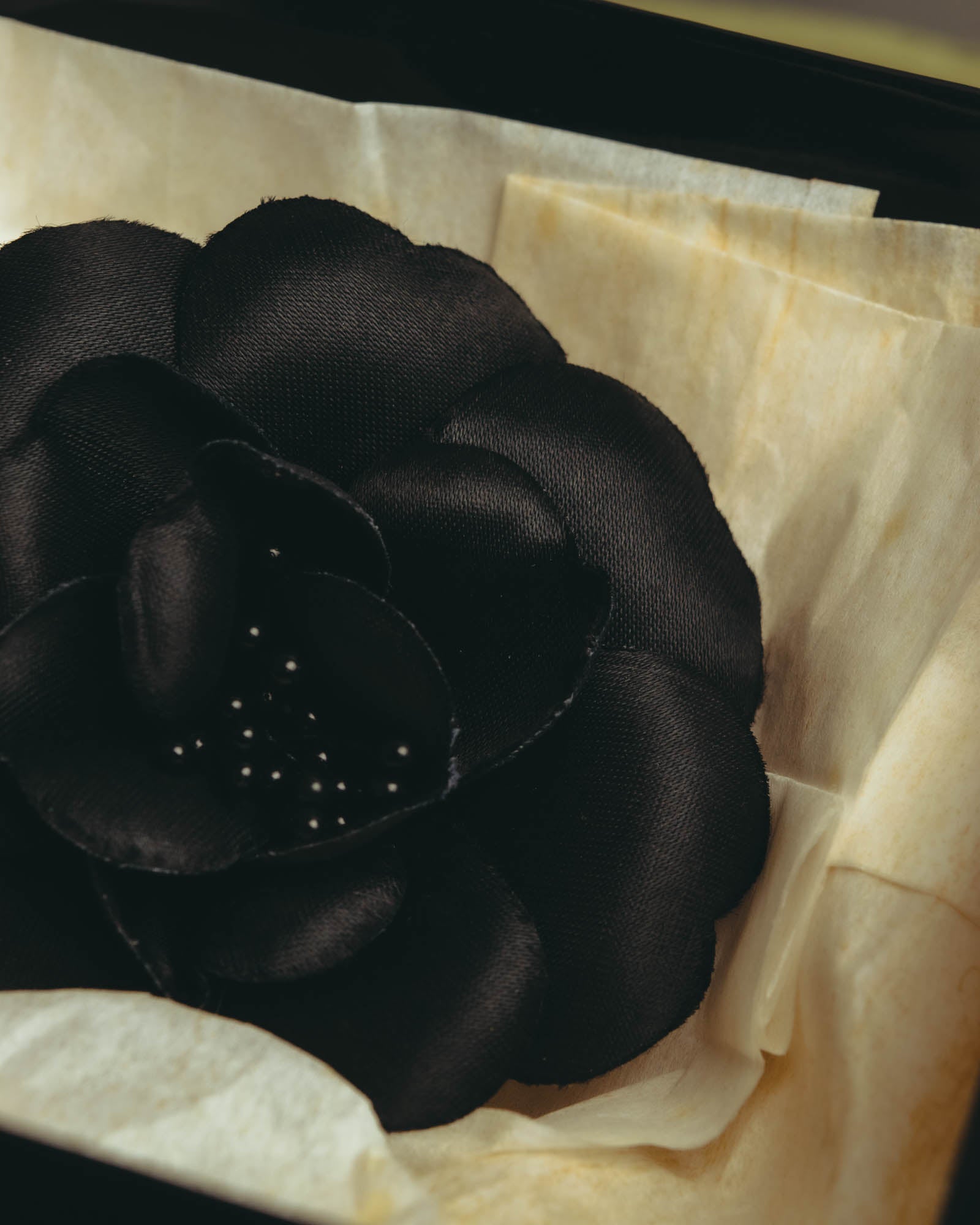 "CHANEL" 80's-early 90's Sculptural camellia brooch