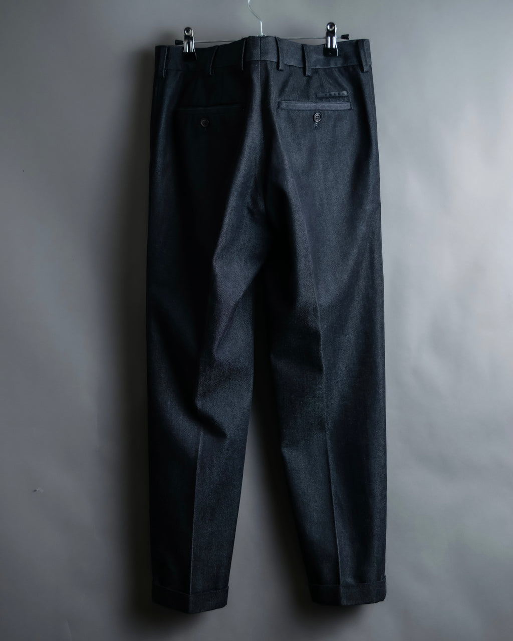 "PRADA" Wool cotton mix navy blue slacks