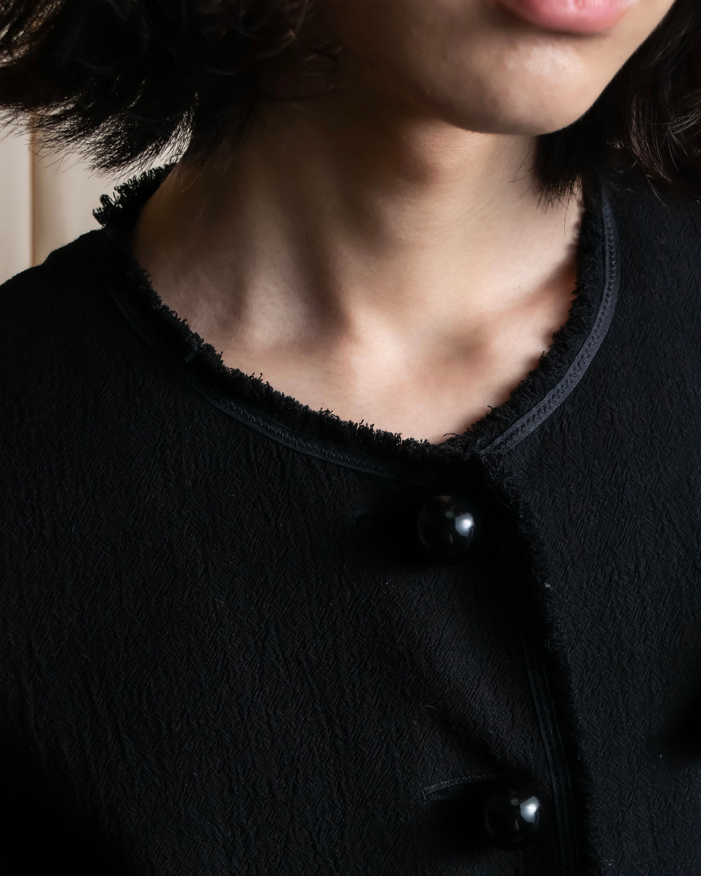 "MOSCHINO" Object sewn design tweed jacket