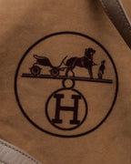 "HERMES" 70's Diamond stitched envelope leather bag