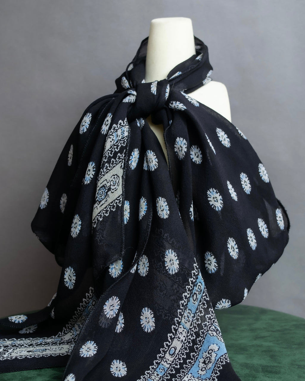 "Chloe" Small floral print super long stole