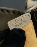 "CELINE" Studs design suede leather shoulder bag