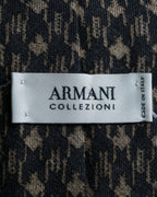 "ARMANI COLLEZIONI" Houndstooth wool necktie