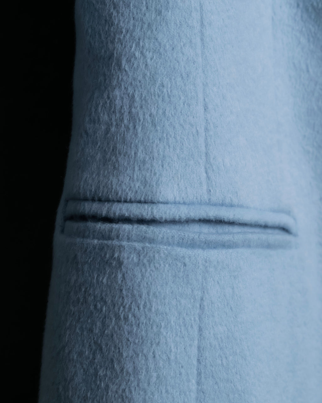 “CELINE “ beautiful shaped sky blue tailored jacket