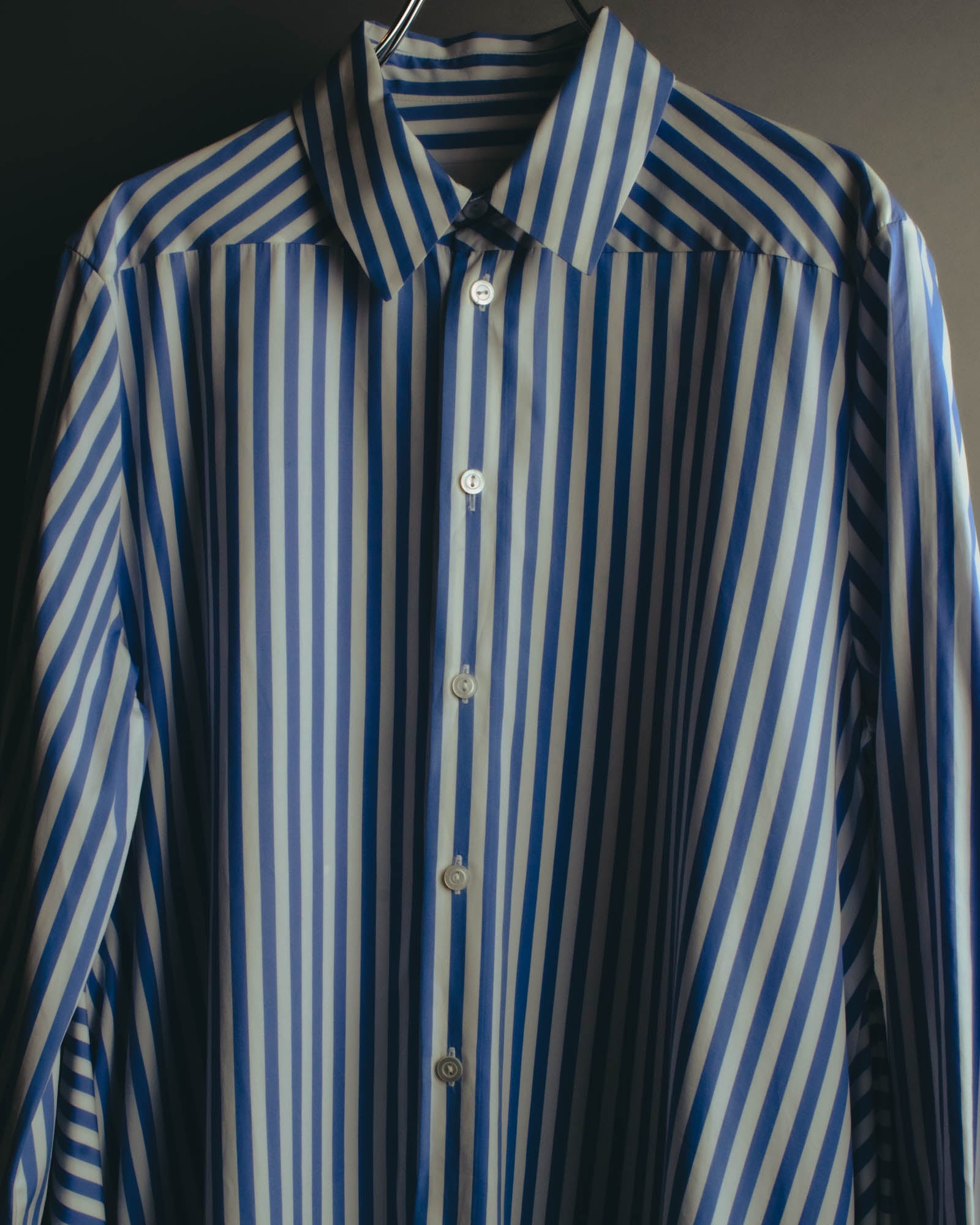 “JIL SANDER” 2018-2023 oversized striped cotton shirt dress