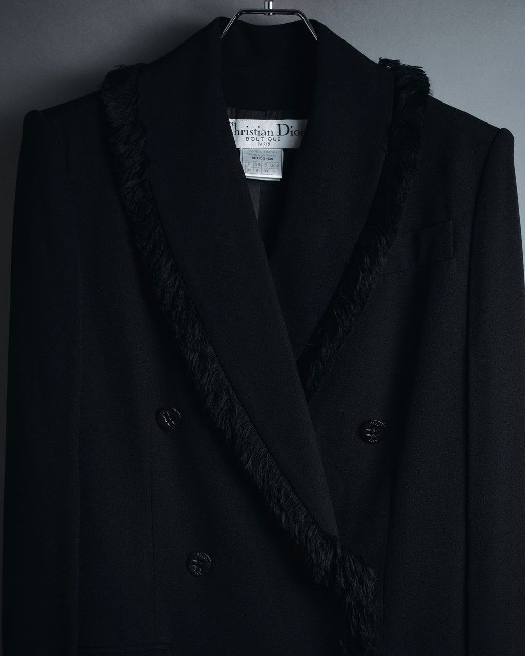 –SPECIAL– "Christian Dior"
98SS fringed peak lapel double breasted jacket
