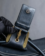 "CELINE" Gold buckle design large shoe bag shoulder bag